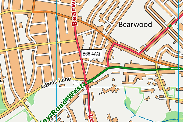 B66 4AQ map - OS VectorMap District (Ordnance Survey) B66 4AQ map - OS VectorMap District (Ordnance Survey)
