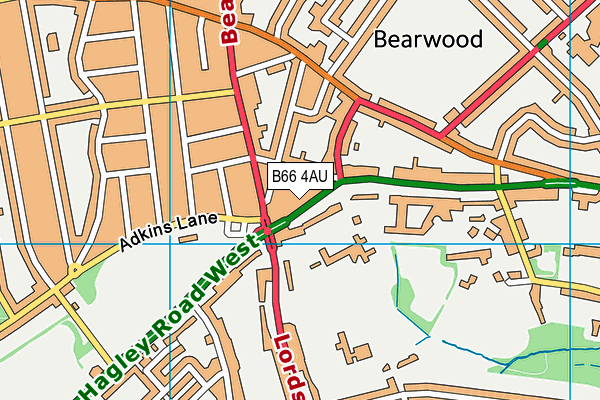 B66 4AU map - OS VectorMap District (Ordnance Survey) B66 4AU map - OS VectorMap District (Ordnance Survey)