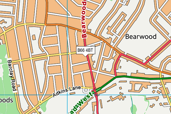 B66 4BT map - OS VectorMap District (Ordnance Survey) B66 4BT map - OS VectorMap District (Ordnance Survey)