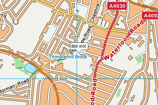 B66 4HX map - OS VectorMap District (Ordnance Survey) B66 4HX map - OS VectorMap District (Ordnance Survey)