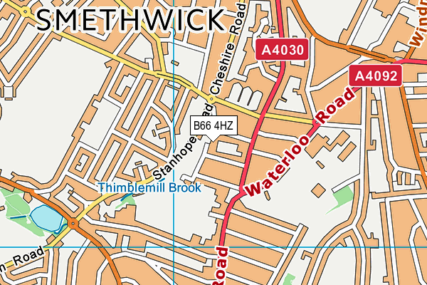 B66 4HZ map - OS VectorMap District (Ordnance Survey) B66 4HZ map - OS VectorMap District (Ordnance Survey)