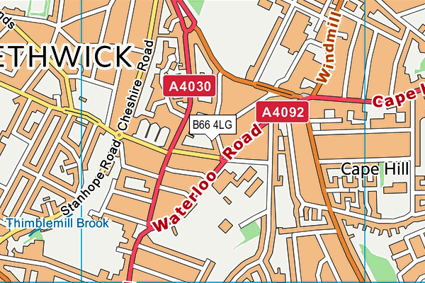 B66 4LG map - OS VectorMap District (Ordnance Survey) B66 4LG map - OS VectorMap District (Ordnance Survey)