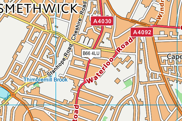 B66 4LU map - OS VectorMap District (Ordnance Survey) B66 4LU map - OS VectorMap District (Ordnance Survey)