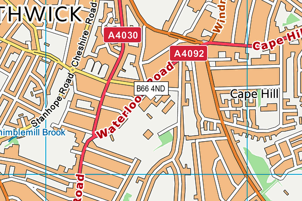 B66 4ND map - OS VectorMap District (Ordnance Survey) B66 4ND map - OS VectorMap District (Ordnance Survey)