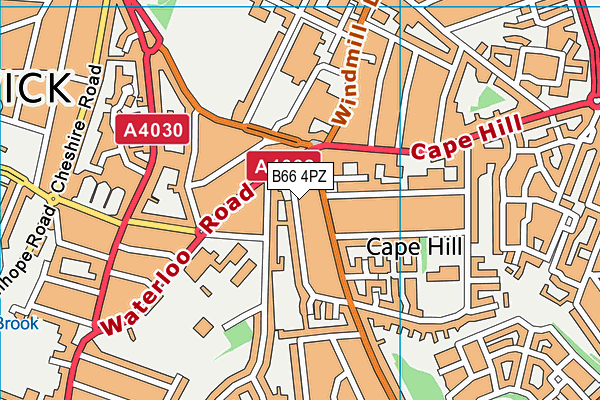 B66 4PZ map - OS VectorMap District (Ordnance Survey) B66 4PZ map - OS VectorMap District (Ordnance Survey)