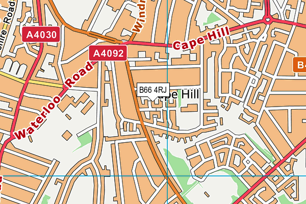 B66 4RJ map - OS VectorMap District (Ordnance Survey) B66 4RJ map - OS VectorMap District (Ordnance Survey)