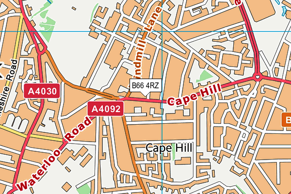 B66 4RZ map - OS VectorMap District (Ordnance Survey) B66 4RZ map - OS VectorMap District (Ordnance Survey)