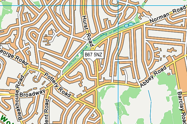 B67 5NZ map - OS VectorMap District (Ordnance Survey) B67 5NZ map - OS VectorMap District (Ordnance Survey)