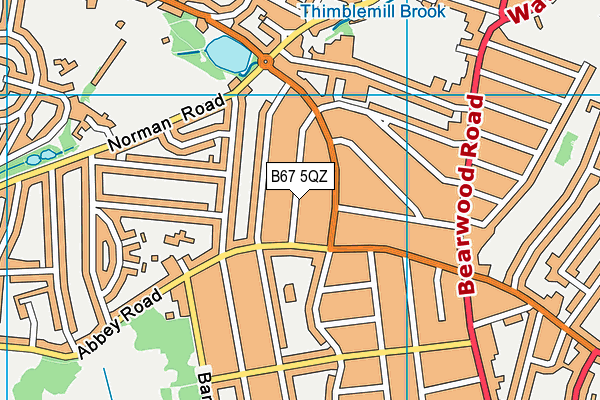 B67 5QZ map - OS VectorMap District (Ordnance Survey) B67 5QZ map - OS VectorMap District (Ordnance Survey)