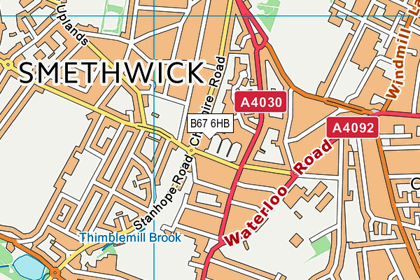 B67 6HB map - OS VectorMap District (Ordnance Survey) B67 6HB map - OS VectorMap District (Ordnance Survey)