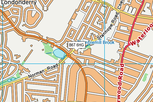 B67 6HG map - OS VectorMap District (Ordnance Survey) B67 6HG map - OS VectorMap District (Ordnance Survey)