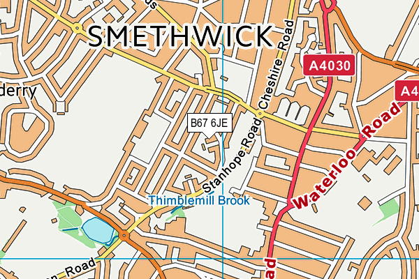 B67 6JE map - OS VectorMap District (Ordnance Survey) B67 6JE map - OS VectorMap District (Ordnance Survey)