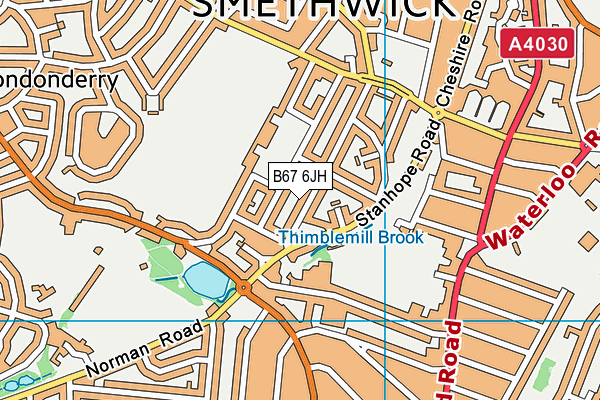 B67 6JH map - OS VectorMap District (Ordnance Survey) B67 6JH map - OS VectorMap District (Ordnance Survey)