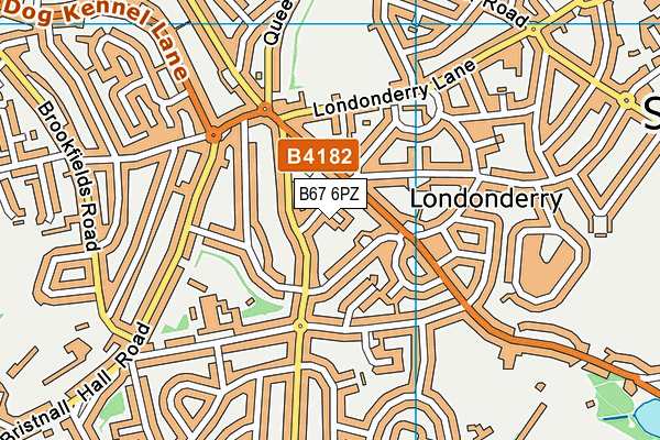 B67 6PZ map - OS VectorMap District (Ordnance Survey) B67 6PZ map - OS VectorMap District (Ordnance Survey)