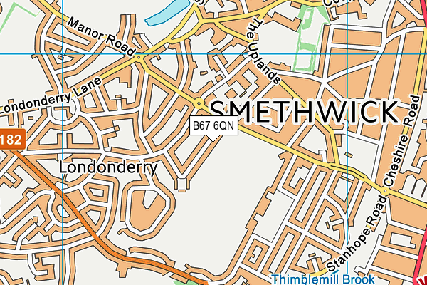 B67 6QN map - OS VectorMap District (Ordnance Survey) B67 6QN map - OS VectorMap District (Ordnance Survey)