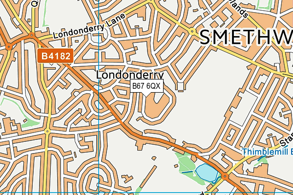 B67 6QX map - OS VectorMap District (Ordnance Survey) B67 6QX map - OS VectorMap District (Ordnance Survey)