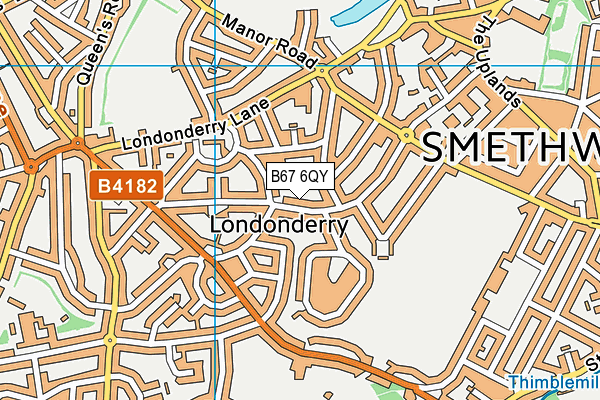 B67 6QY map - OS VectorMap District (Ordnance Survey) B67 6QY map - OS VectorMap District (Ordnance Survey)