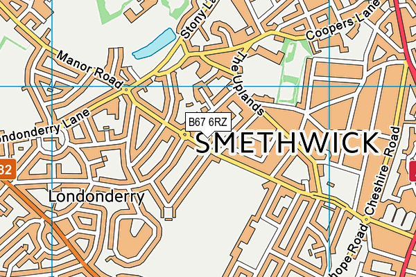 B67 6RZ map - OS VectorMap District (Ordnance Survey) B67 6RZ map - OS VectorMap District (Ordnance Survey)