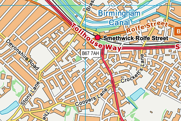 B67 7AH map - OS VectorMap District (Ordnance Survey) B67 7AH map - OS VectorMap District (Ordnance Survey)