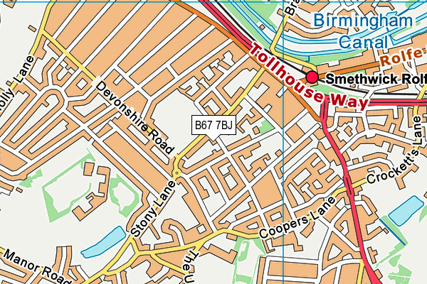 B67 7BJ map - OS VectorMap District (Ordnance Survey) B67 7BJ map - OS VectorMap District (Ordnance Survey)