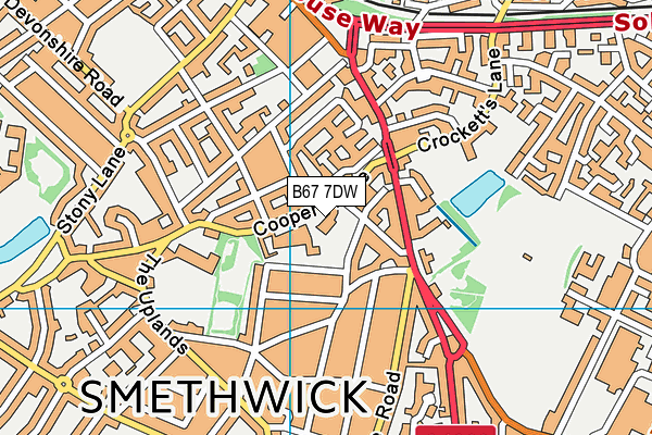 B67 7DW map - OS VectorMap District (Ordnance Survey) B67 7DW map - OS VectorMap District (Ordnance Survey)