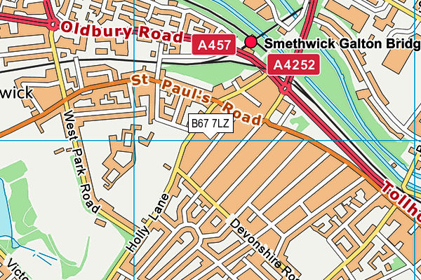 B67 7LZ map - OS VectorMap District (Ordnance Survey) B67 7LZ map - OS VectorMap District (Ordnance Survey)