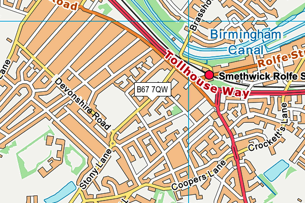 B67 7QW map - OS VectorMap District (Ordnance Survey) B67 7QW map - OS VectorMap District (Ordnance Survey)