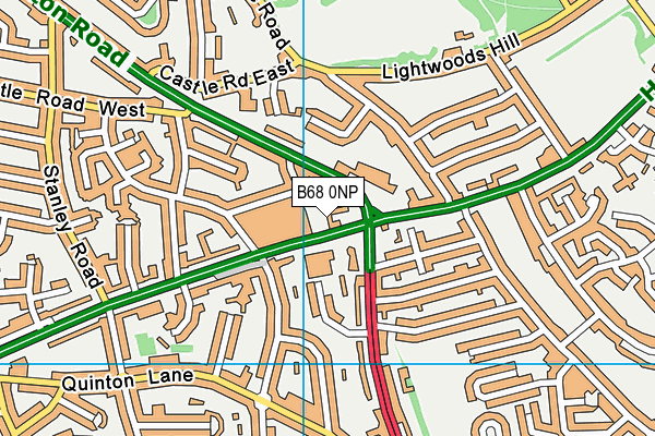 B68 0NP map - OS VectorMap District (Ordnance Survey) B68 0NP map - OS VectorMap District (Ordnance Survey)