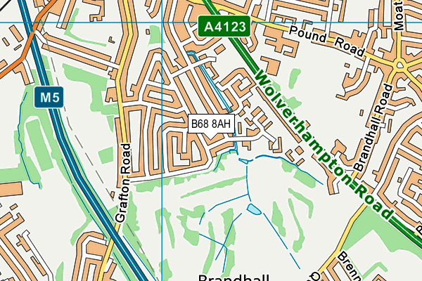 B68 8AH map - OS VectorMap District (Ordnance Survey) B68 8AH map - OS VectorMap District (Ordnance Survey)