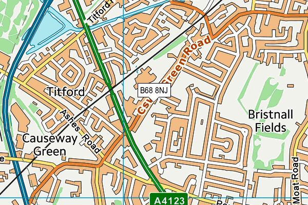 B68 8NJ map - OS VectorMap District (Ordnance Survey) B68 8NJ map - OS VectorMap District (Ordnance Survey)