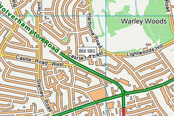 B68 9BG map - OS VectorMap District (Ordnance Survey) B68 9BG map - OS VectorMap District (Ordnance Survey)