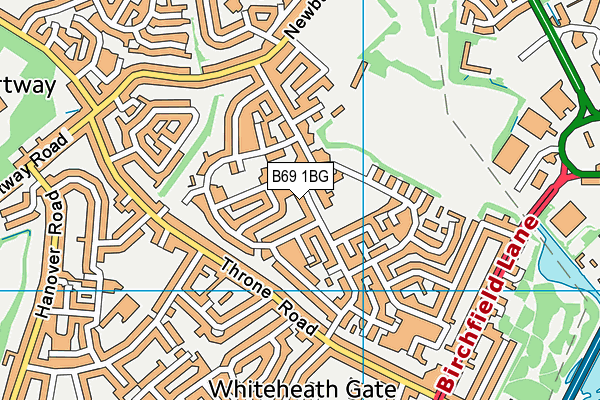 B69 1BG map - OS VectorMap District (Ordnance Survey) B69 1BG map - OS VectorMap District (Ordnance Survey)