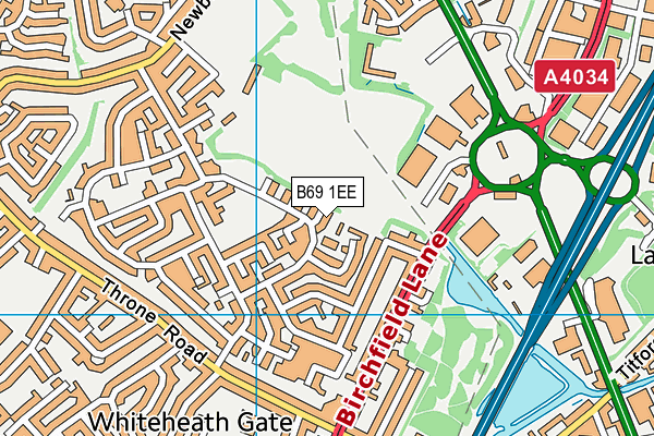 B69 1EE map - OS VectorMap District (Ordnance Survey) B69 1EE map - OS VectorMap District (Ordnance Survey)