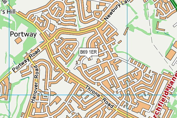 B69 1ER map - OS VectorMap District (Ordnance Survey) B69 1ER map - OS VectorMap District (Ordnance Survey)