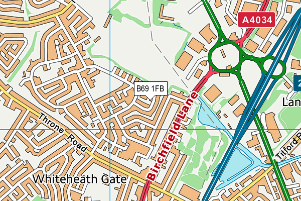 B69 1FB map - OS VectorMap District (Ordnance Survey) B69 1FB map - OS VectorMap District (Ordnance Survey)