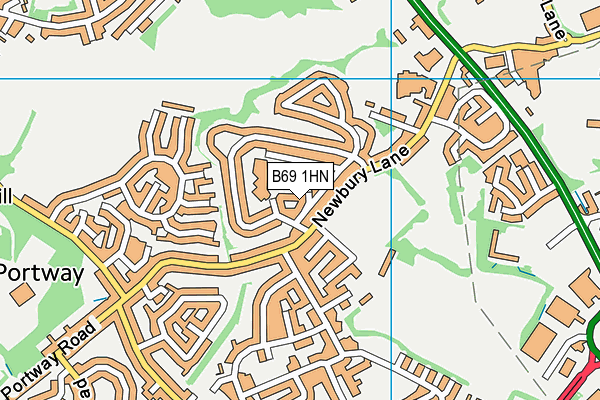 B69 1HN map - OS VectorMap District (Ordnance Survey) B69 1HN map - OS VectorMap District (Ordnance Survey)