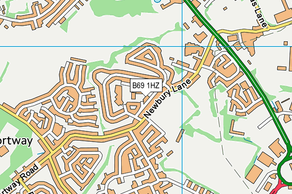 B69 1HZ map - OS VectorMap District (Ordnance Survey) B69 1HZ map - OS VectorMap District (Ordnance Survey)
