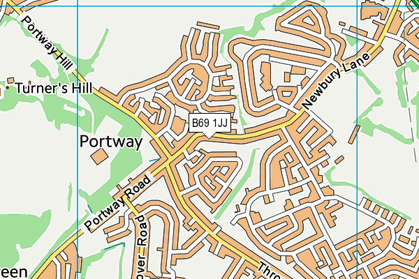 B69 1JJ map - OS VectorMap District (Ordnance Survey) B69 1JJ map - OS VectorMap District (Ordnance Survey)