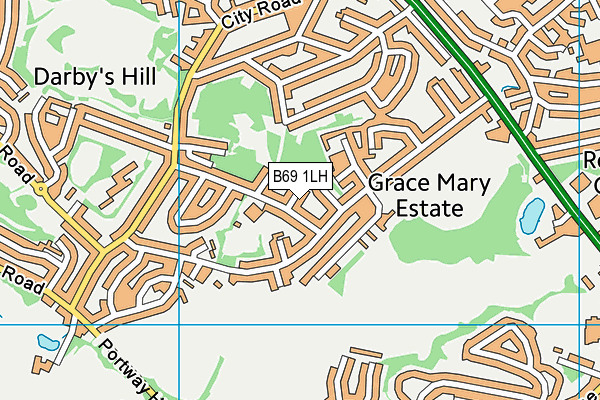 B69 1LH map - OS VectorMap District (Ordnance Survey) B69 1LH map - OS VectorMap District (Ordnance Survey)