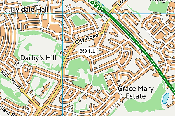 B69 1LL map - OS VectorMap District (Ordnance Survey) B69 1LL map - OS VectorMap District (Ordnance Survey)