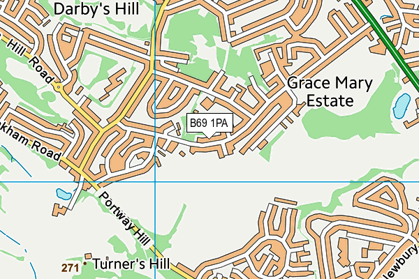 B69 1PA map - OS VectorMap District (Ordnance Survey) B69 1PA map - OS VectorMap District (Ordnance Survey)