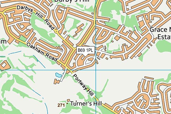 B69 1PL map - OS VectorMap District (Ordnance Survey) B69 1PL map - OS VectorMap District (Ordnance Survey)