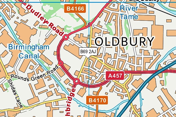 B69 2AJ map - OS VectorMap District (Ordnance Survey) B69 2AJ map - OS VectorMap District (Ordnance Survey)
