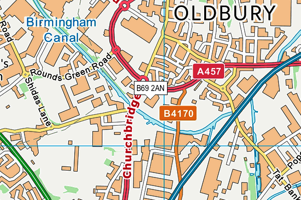 B69 2AN map - OS VectorMap District (Ordnance Survey) B69 2AN map - OS VectorMap District (Ordnance Survey)