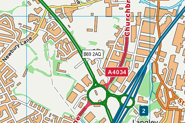 B69 2AQ map - OS VectorMap District (Ordnance Survey) B69 2AQ map - OS VectorMap District (Ordnance Survey)