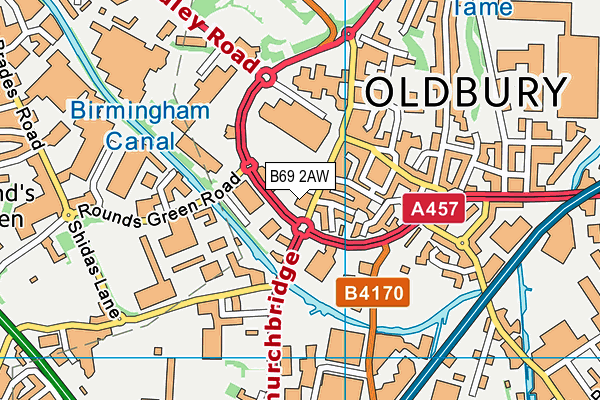 B69 2AW map - OS VectorMap District (Ordnance Survey) B69 2AW map - OS VectorMap District (Ordnance Survey)