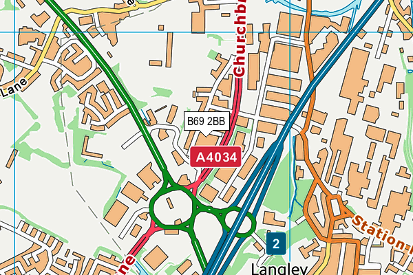 B69 2BB map - OS VectorMap District (Ordnance Survey) B69 2BB map - OS VectorMap District (Ordnance Survey)