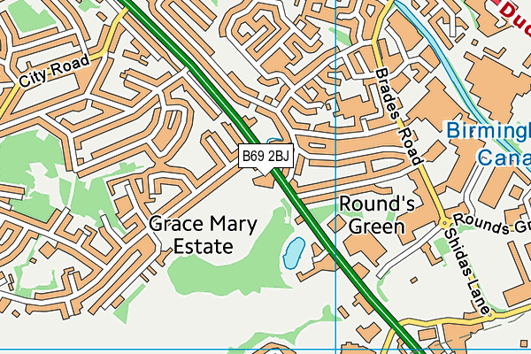 B69 2BJ map - OS VectorMap District (Ordnance Survey) B69 2BJ map - OS VectorMap District (Ordnance Survey)