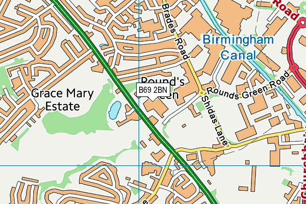 B69 2BN map - OS VectorMap District (Ordnance Survey) B69 2BN map - OS VectorMap District (Ordnance Survey)