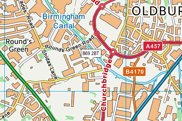 B69 2BT map - OS VectorMap District (Ordnance Survey) B69 2BT map - OS VectorMap District (Ordnance Survey)